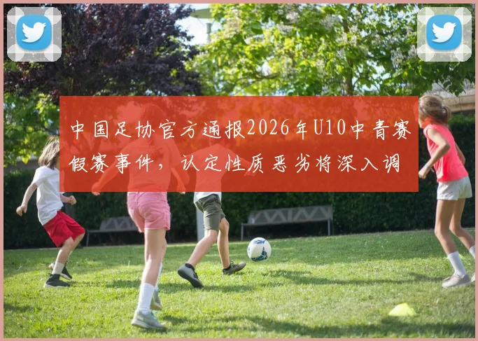 中国足协官方通报2026年U10中青赛假赛事件，认定性质恶劣将深入调查